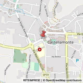 Mappa Piazza Martiri della Libertà,  15, 56021 Castellamonte, Torino (Piemonte)