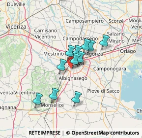 Mappa Via Belluno, 35142 Padova PD, Italia (9.81455)