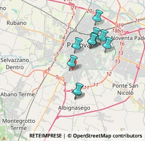 Mappa Via Manuele Crisolora, 35125 Padova PD, Italia (3.09455)
