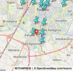 Mappa Via Manuele Crisolora, 35125 Padova PD, Italia (2.7525)
