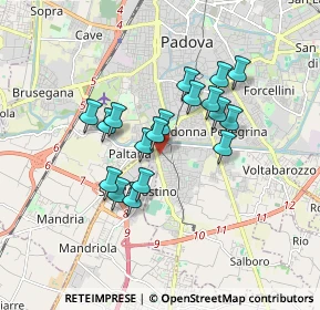 Mappa Via Manuele Crisolora, 35125 Padova PD, Italia (1.38278)