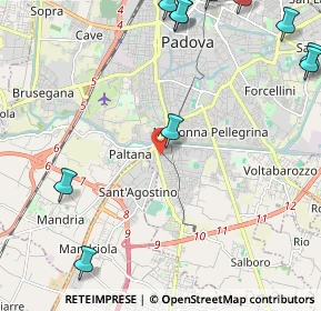 Mappa Via Manuele Crisolora, 35125 Padova PD, Italia (3.541)