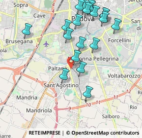 Mappa Via Manuele Crisolora, 35125 Padova PD, Italia (2.217)