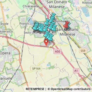Mappa Piazza A.Locatelli, 20098 San Giuliano Milanese MI, Italia (1.4815)