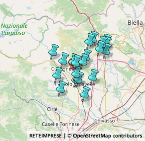 Mappa Via Pasquale Educ, 10081 Castellamonte TO, Italia (9.329)