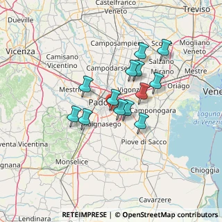 Mappa Lungargine Sabbionari, 35127 Padova PD, Italia (10.53692)