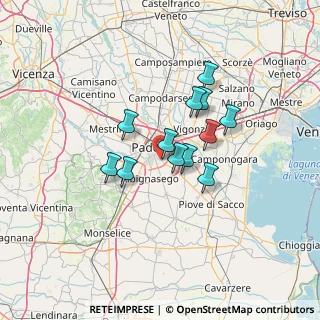 Mappa Via Domenico Flabanico, 35127 Padova PD, Italia (9.83583)