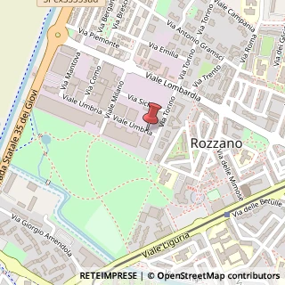 Mappa Viale Umbria,  16, 20090 Rozzano, Milano (Lombardia)