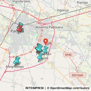Mappa Via Romania, 35127 Padova PD, Italia (3.89917)