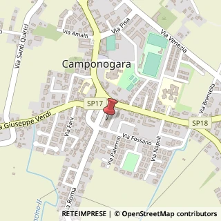 Mappa Piazza Castellaro, 14, 30010 Camponogara, Venezia (Veneto)