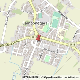 Mappa Piazza Castellaro, 22, 30010 Camponogara, Venezia (Veneto)