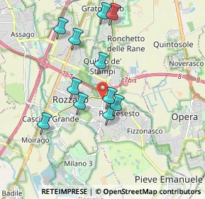 Mappa Via Gianni Mazzocchi, 20089 Rozzano MI, Italia (1.70545)