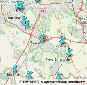 Mappa Via Gianni Mazzocchi, 20089 Rozzano MI, Italia (6.721)