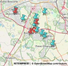 Mappa Via Gianni Mazzocchi, 20089 Rozzano MI, Italia (3.10833)