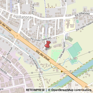 Mappa Via dei Vivai, 25B, 35020 Saonara, Padova (Veneto)