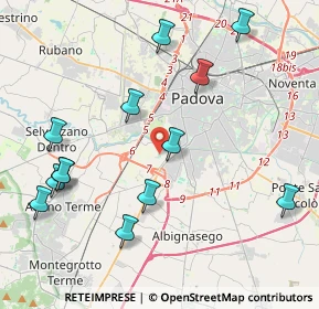 Mappa Via Rovigo, 35142 Padova PD, Italia (4.69154)