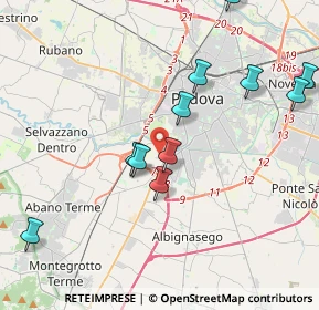 Mappa Via Rovigo, 35142 Padova PD, Italia (4.22182)