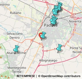 Mappa Via Rovigo, 35142 Padova PD, Italia (4.4725)