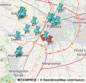 Mappa Via Polesine, 35142 Padova PD, Italia (4.351)