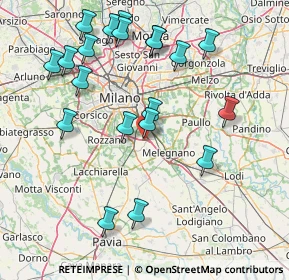 Mappa Via Antonio Locatelli, 20098 Area Industriale MI, Italia (17.2745)