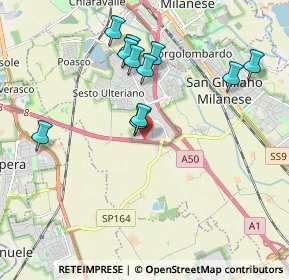 Mappa Via Antonio Locatelli, 20098 Area Industriale MI, Italia (1.89727)