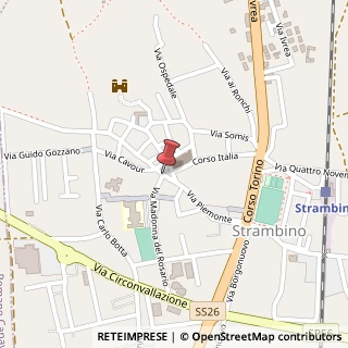 Mappa Piazza Don Luigi Vesco,  1, 10019 Strambino, Torino (Piemonte)