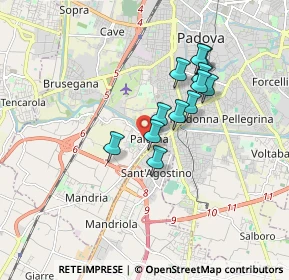 Mappa Via Cividale, 35142 Padova PD, Italia (1.35)