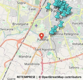 Mappa Via Cividale, 35142 Padova PD, Italia (2.81842)