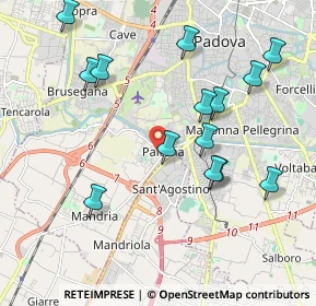 Mappa Via Cividale, 35142 Padova PD, Italia (2.08357)