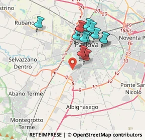 Mappa Via Cividale, 35142 Padova PD, Italia (3.28333)