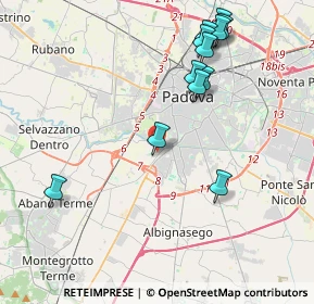 Mappa Via Cividale, 35142 Padova PD, Italia (4.35833)