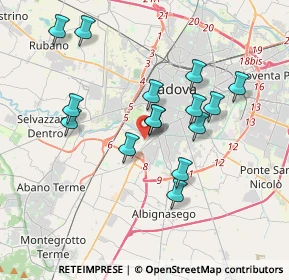 Mappa Via Cividale, 35142 Padova PD, Italia (3.34933)