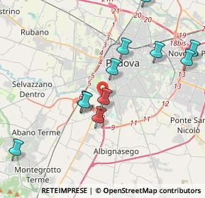 Mappa Via Cividale, 35142 Padova PD, Italia (4.17818)