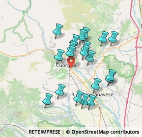 Mappa Via Salassa, 10082 Cuorgnè TO, Italia (6.502)