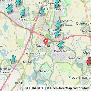 Mappa Via Larici, 20089 Rozzano MI, Italia (3.55733)