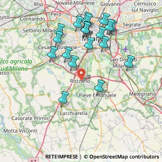Mappa Via Larici, 20089 Rozzano MI, Italia (8.6635)
