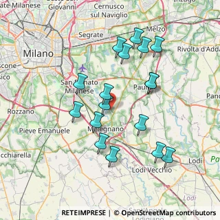 Mappa Via Fanbrizio de Andrè, 20060 Colturano MI, Italia (7.25118)