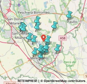 Mappa Via Fanbrizio de Andrè, 20060 Colturano MI, Italia (3.01118)