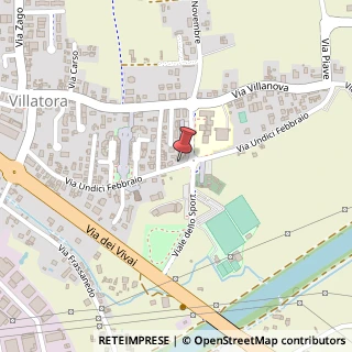 Mappa Via XI Febbraio, 83, 35020 Saonara, Padova (Veneto)