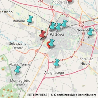 Mappa Via Lucania, 35142 Padova PD, Italia (4.16583)