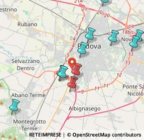 Mappa Via Legnago, 35142 Padova PD, Italia (4.22091)