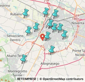 Mappa Via Legnago, 35142 Padova PD, Italia (3.37333)