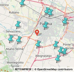 Mappa Via Legnago, 35142 Padova PD, Italia (5.09846)