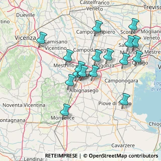 Mappa Via Legnago, 35142 Padova PD, Italia (14.62353)