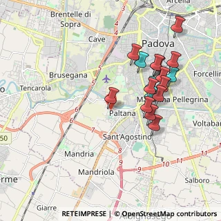 Mappa Via Legnago, 35142 Padova PD, Italia (1.84389)