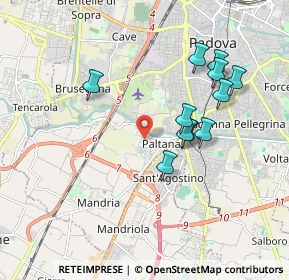 Mappa Via Legnago, 35142 Padova PD, Italia (1.74364)
