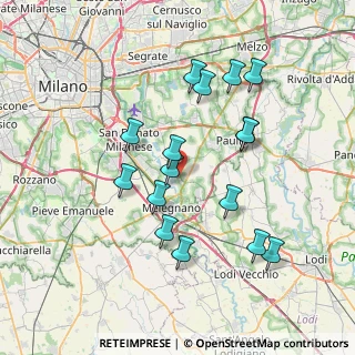 Mappa Via Caduti per la Mafia, 20060 Colturano MI, Italia (7.08313)