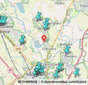 Mappa Via Caduti per la Mafia, 20060 Colturano MI, Italia (2.8985)