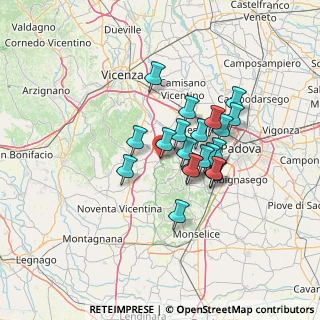 Mappa Ponte Tezze, 35030 Rovolon PD, Italia (9.9805)