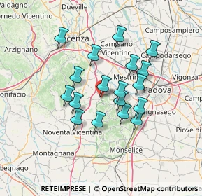 Mappa Ponte Tezze, 35030 Rovolon PD, Italia (11.26056)